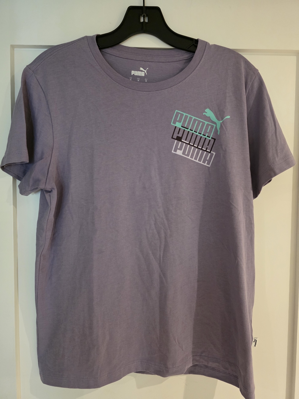 Women's Puma Lavender Tee with Logo Accents